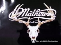 Decals With Distinction Mathew SoloCam Skull-White
