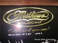Decals With Distinction Mathews Logo Mirror-Gold