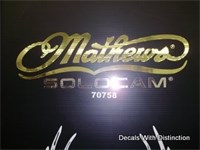 Decals With Distinction Mathews SoloCam Logo