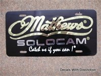 Decals With Distinction Mathew License Plate