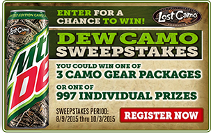 Dew Camo Sweepstakes